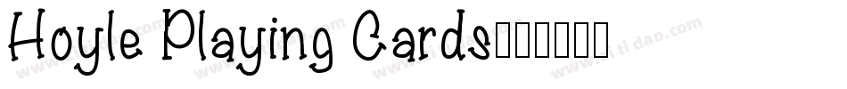 Hoyle Playing Cards字体转换